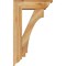 Ekena Millwork Imperial Traditional Rough Sawn Bracket w/ Offset Brace, Western Red Cedar, 6"W x 18"D x 30"H BKT0604X18X30IMP01RWR - alternate 4